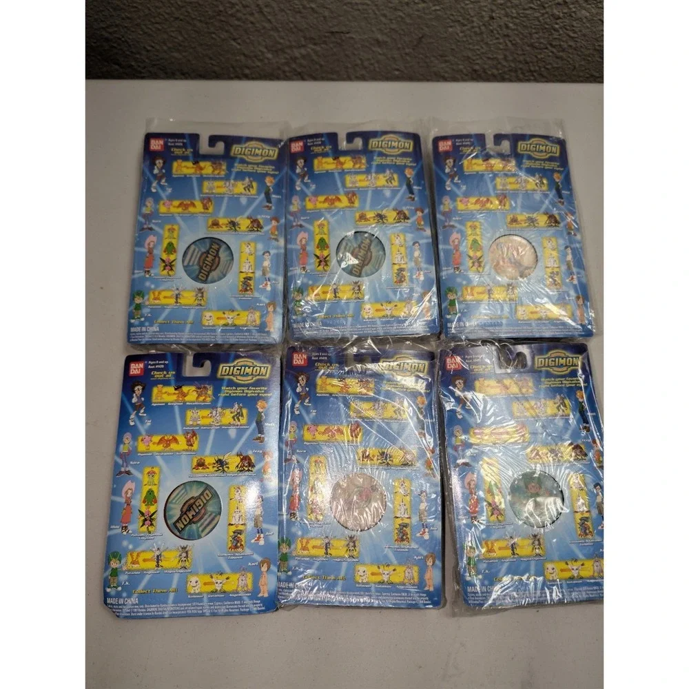 NEW! VINTAGE Digimon Digital Monsters‎ Digi-Yo Series 1 RARE Lot Of 6